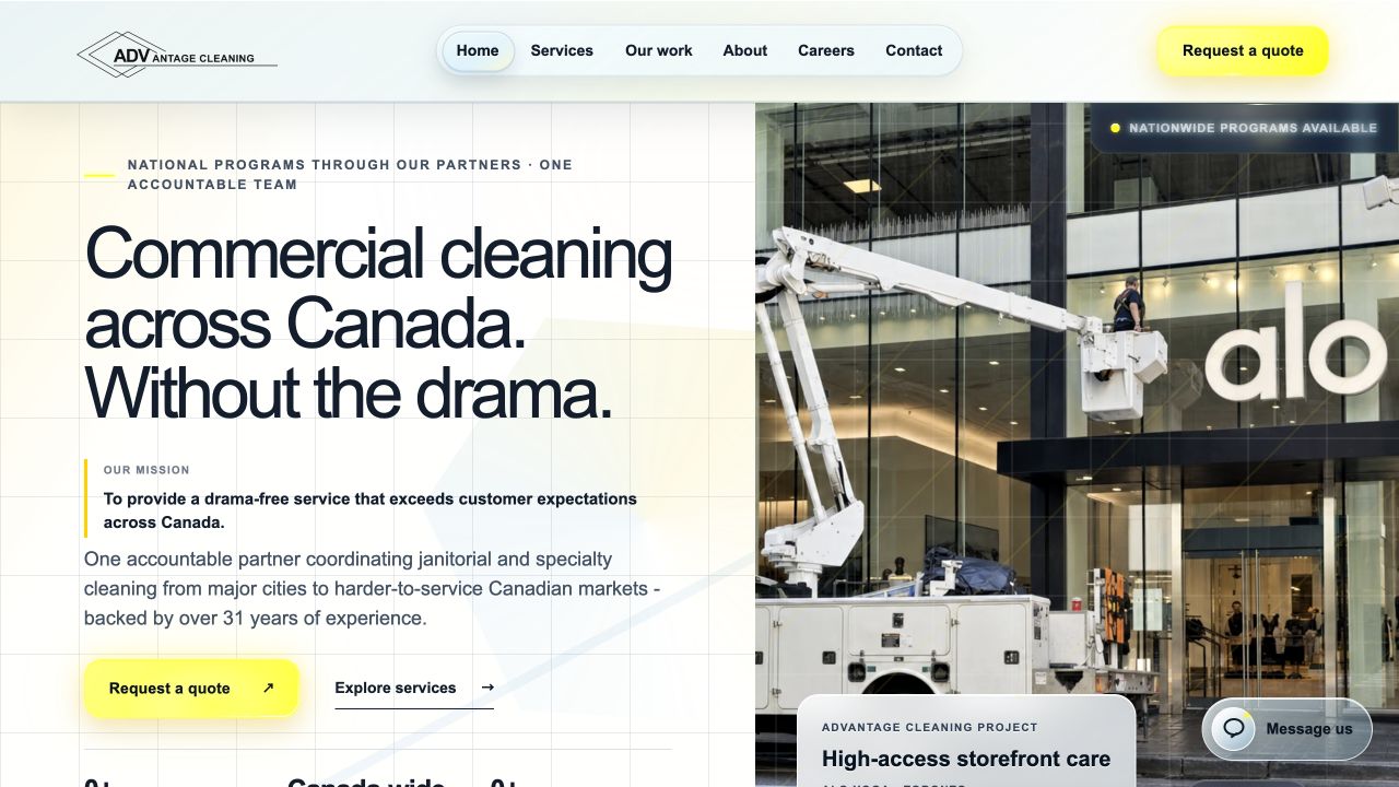 Advantage Cleaning — selected work