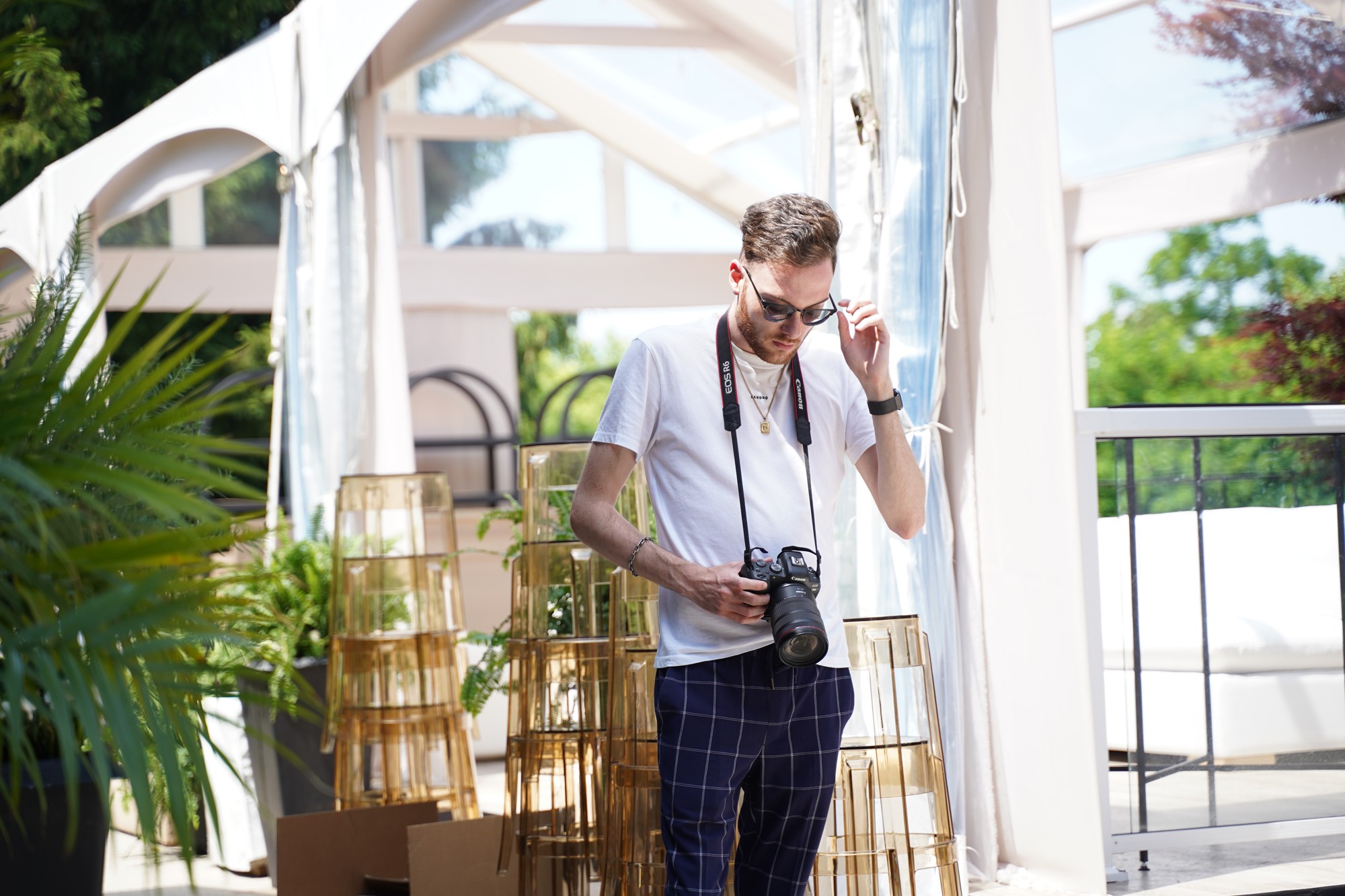 David Viele with his camera on location