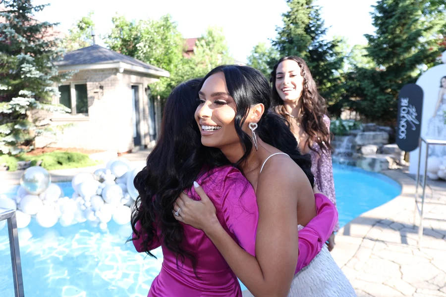 A candid embrace