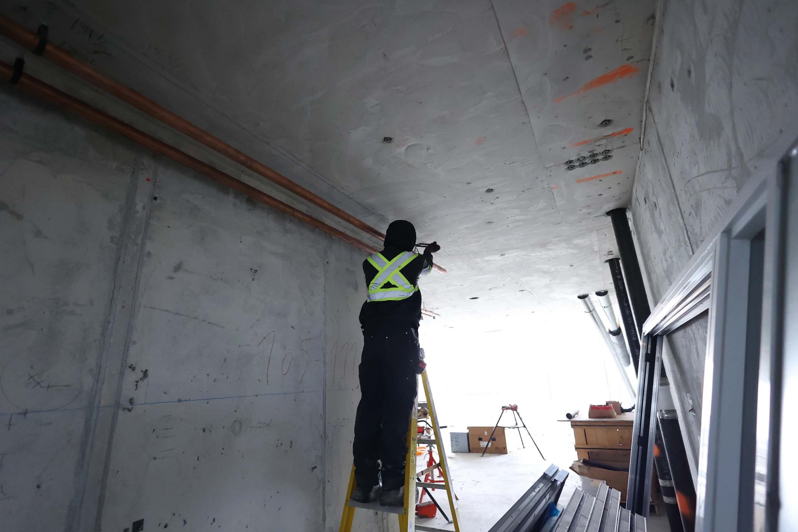 Installing the finishing details