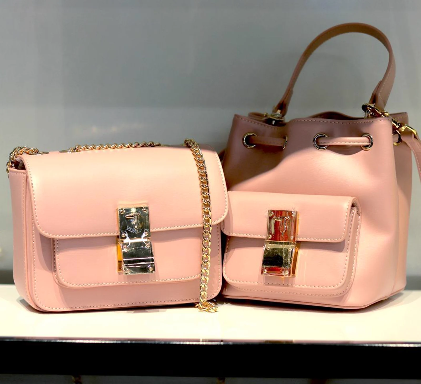 A perfect pastel shade to pair with any outfit. Visit us in store to view our new collection of @trussardi purses.🌸 😍