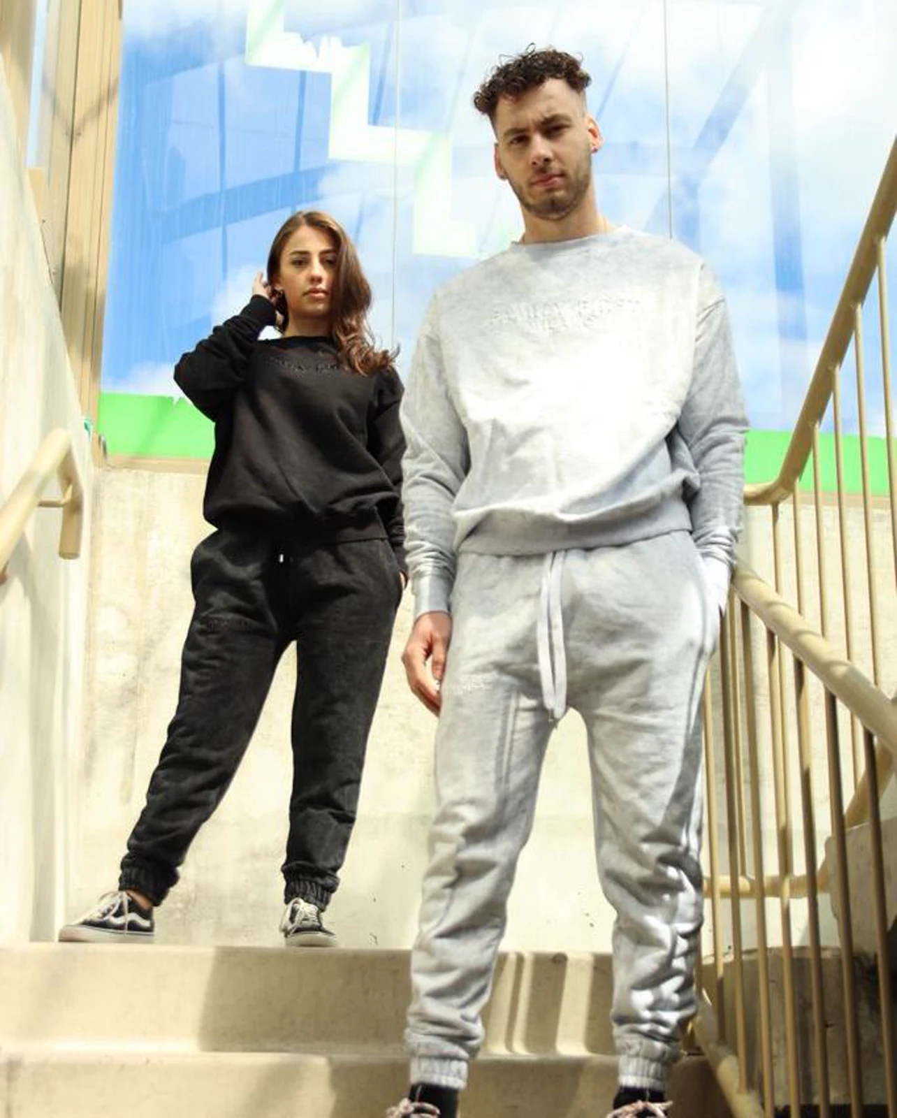 All track-suited up and ready for the cool weather in @familyfirstmilano. 🙌