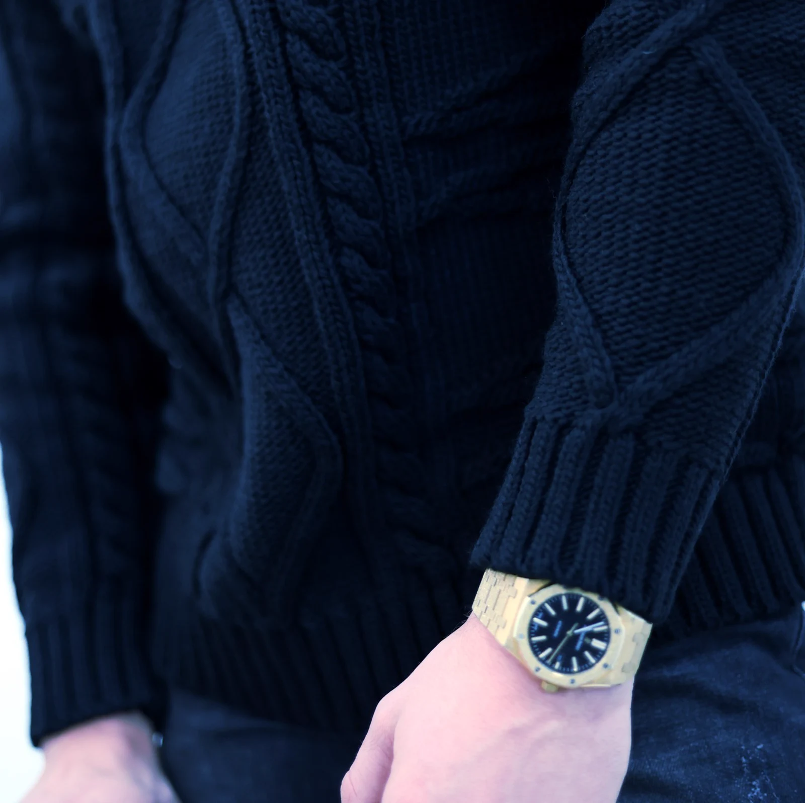 Shop high-quality, thick knit sweaters in store today.