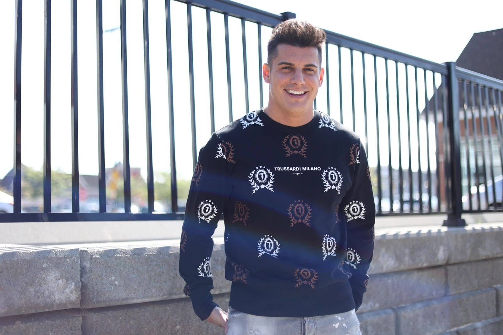 Welcoming fall with the classic @trussardi sweater.