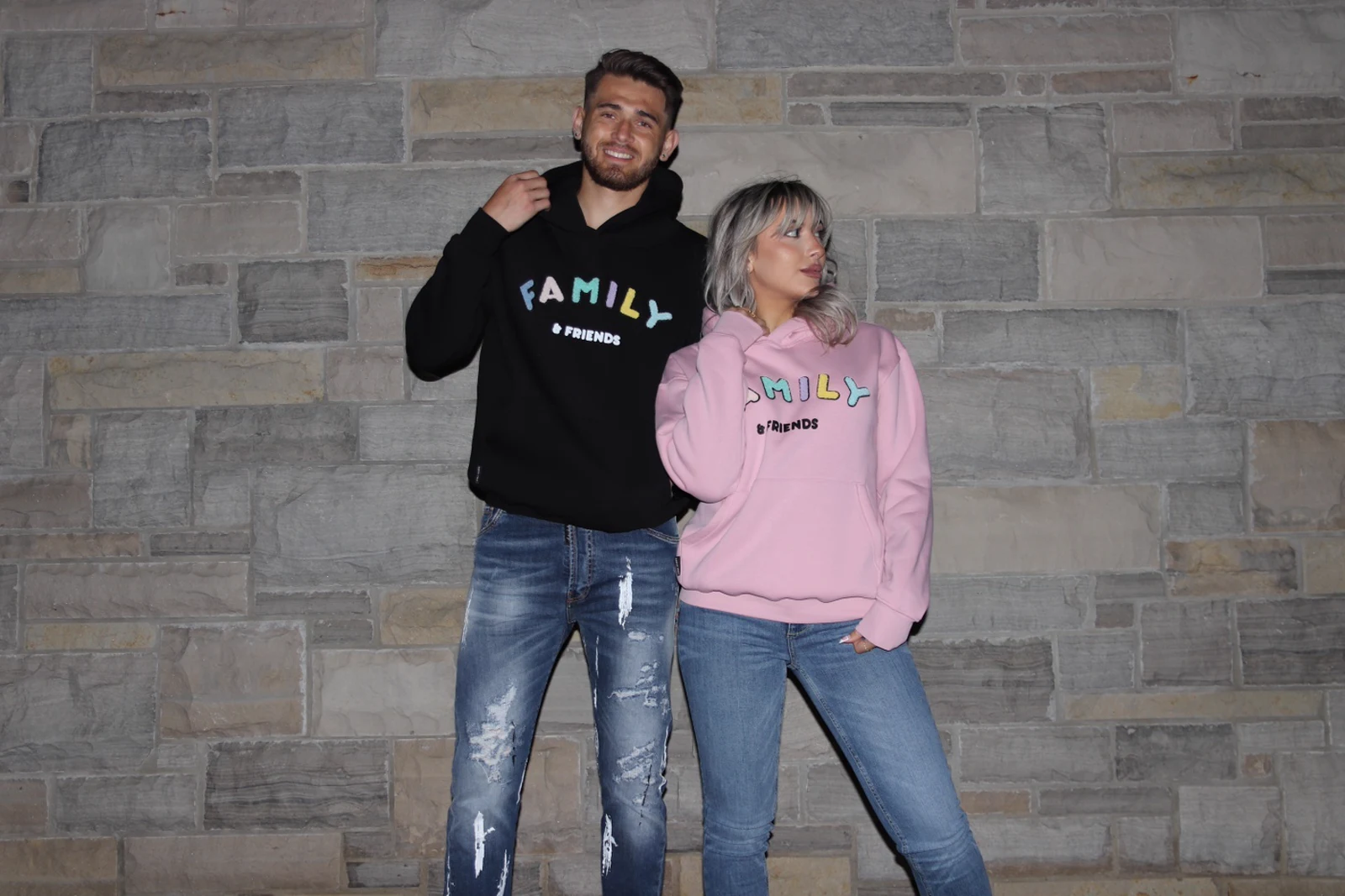 Twinning in the cutest hoodies.