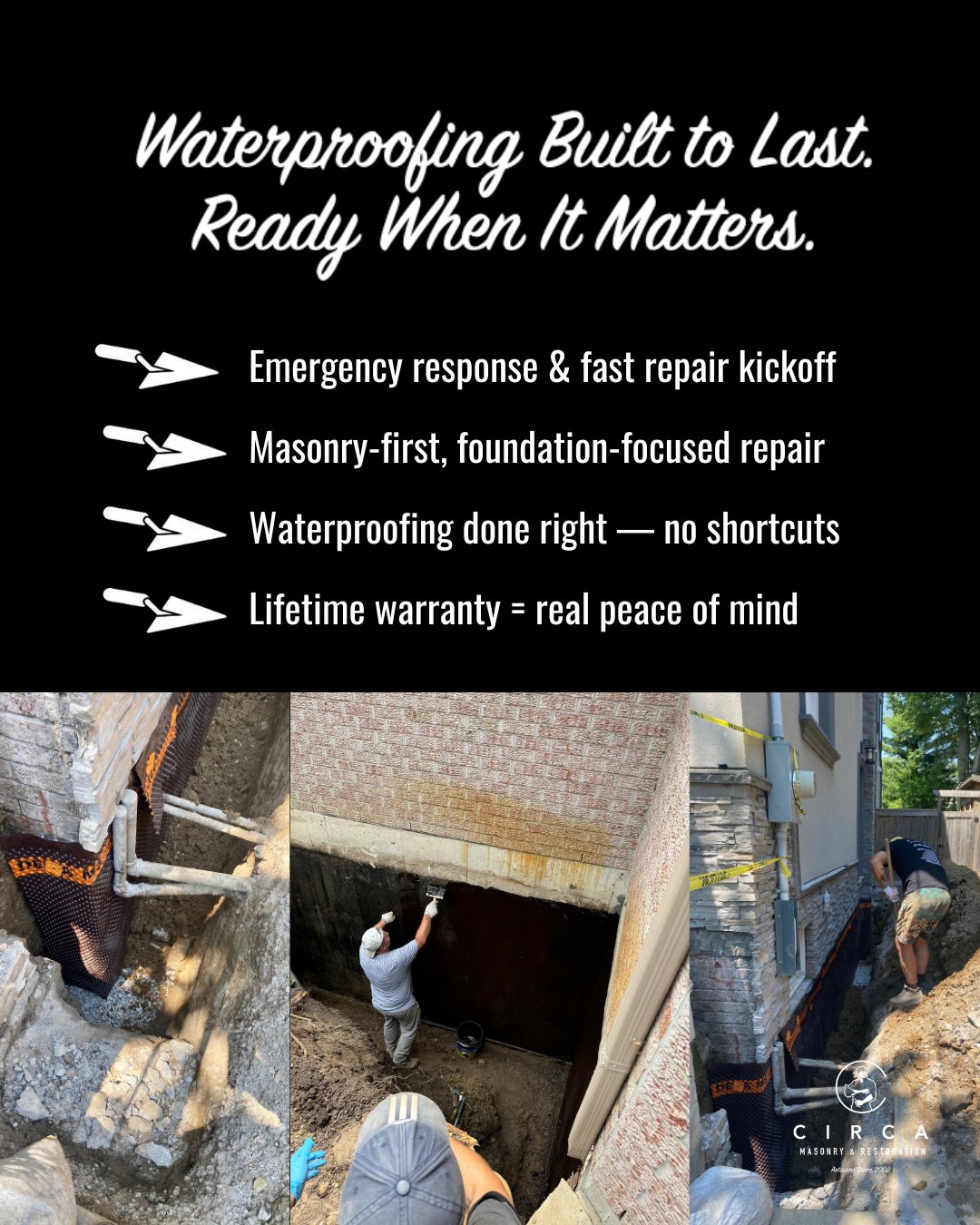 The damage is already done — now it’s about doing it right.
After water intrusion, foundation cracks, or basement flooding, patch jobs won’t