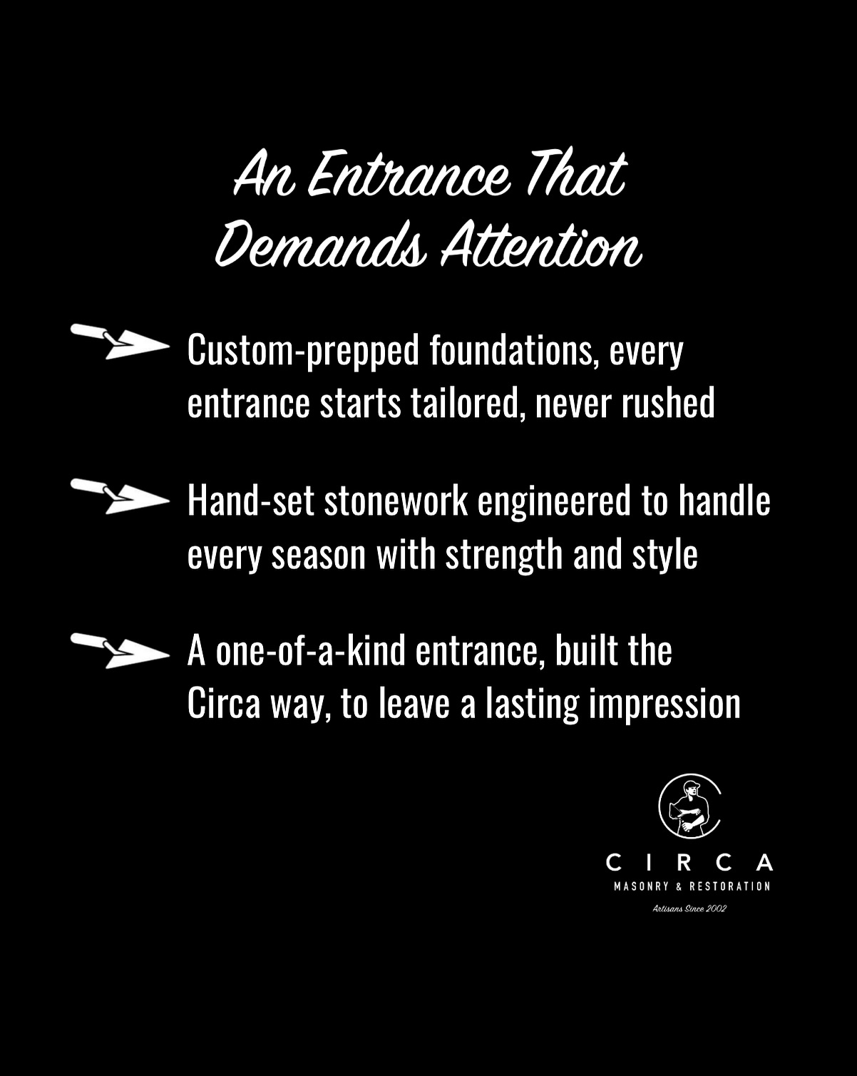 Your entrance sets the tone for your entire home and right now, it might be saying less than it should. Imagine walking up to solid, seamles