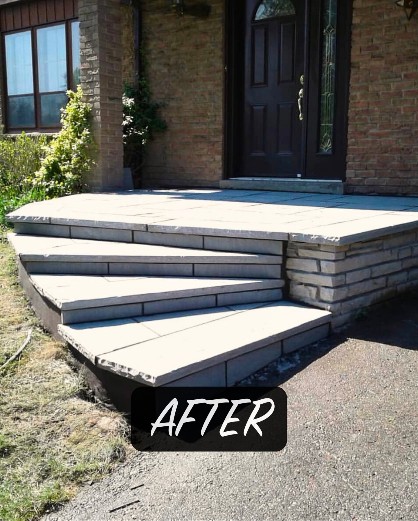 What a difference restoration makes. 👀
Every stone reset, every line realigned transforming a crumbling porch into a flawless, lasting entry