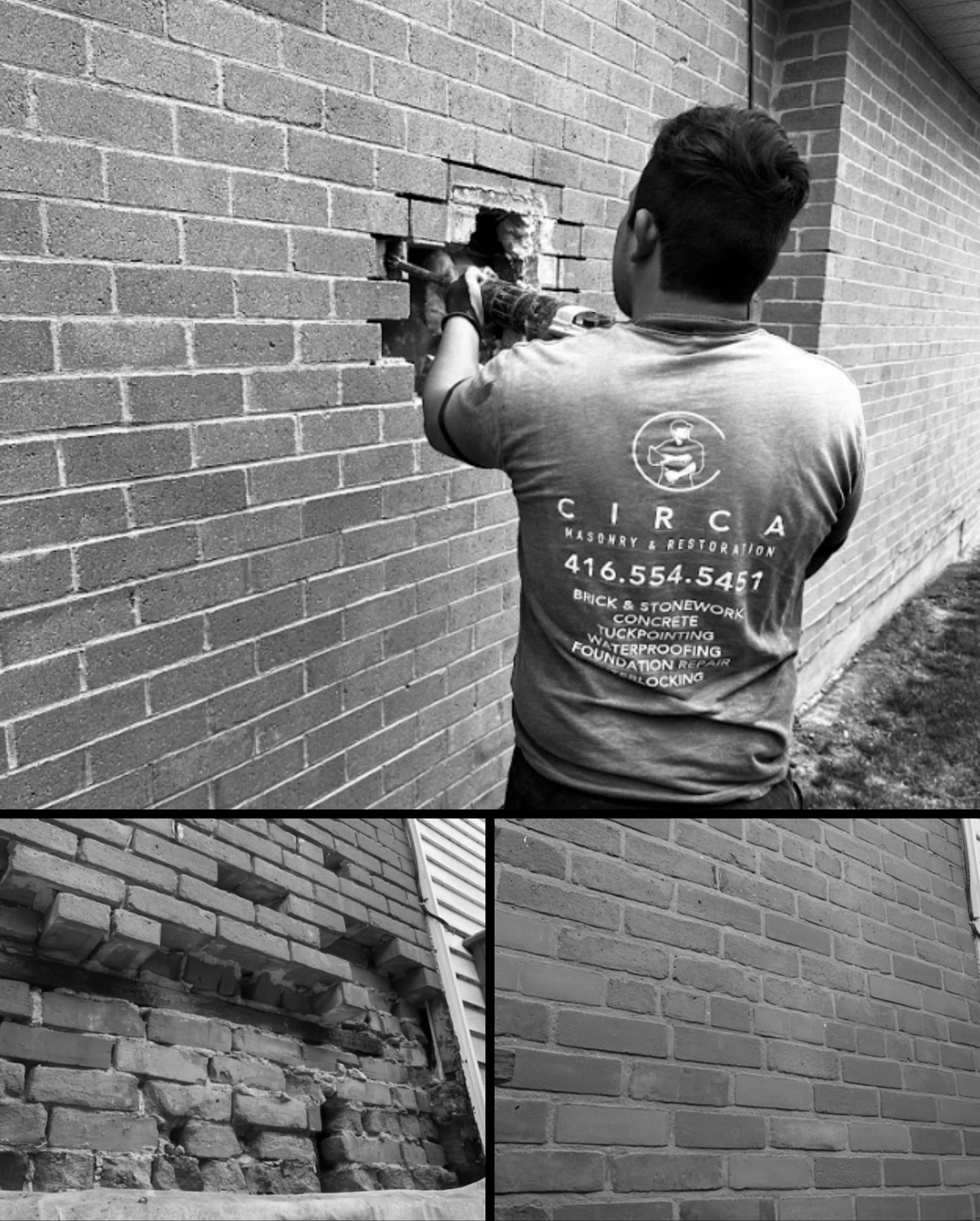 Every wall has a story. Some show cracks, missing bricks, and years of wear, we bring them back to life with careful brick repair and replac