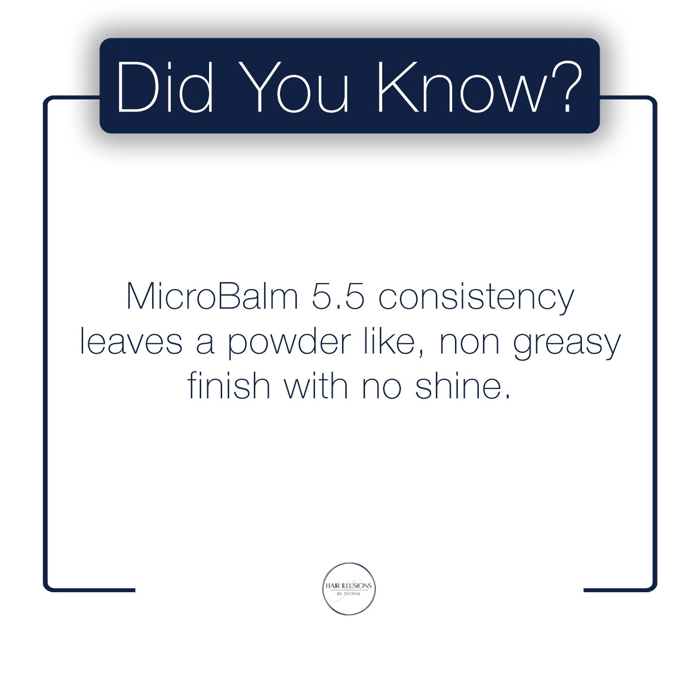 We like to keep a freshly SMP'd scalp clean and mattified. MicroBalm 5.5 helps us do just that.👏