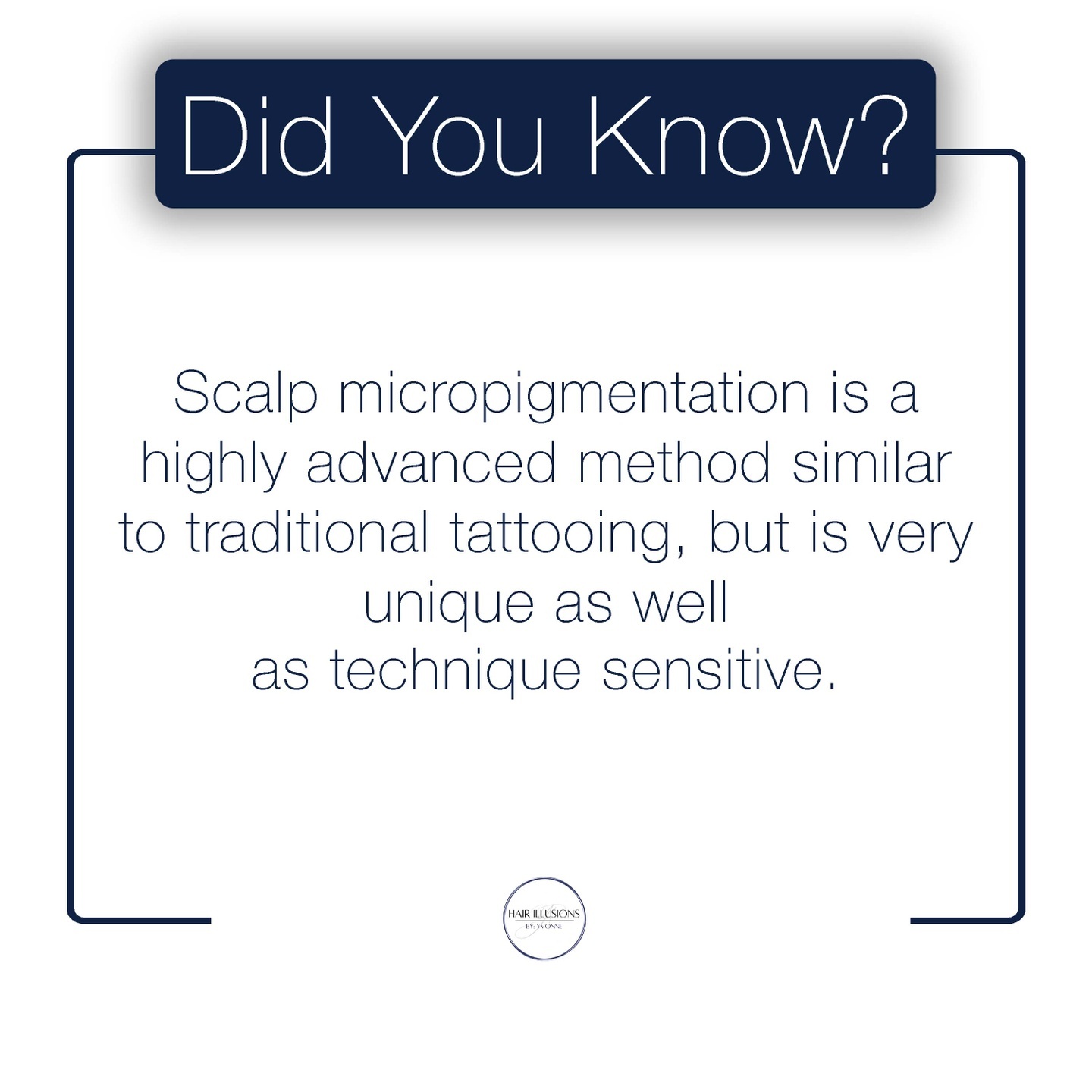 What does this mean?👆 SMP and traditional tattooing are similar, but very different. So please don't head to your nearest tattoo shop hoping