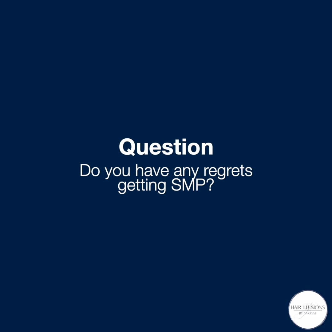 Happy to say that I've never had a client tell me that they regret having SMP done. If you're suffering from hair loss, its a crucial step i