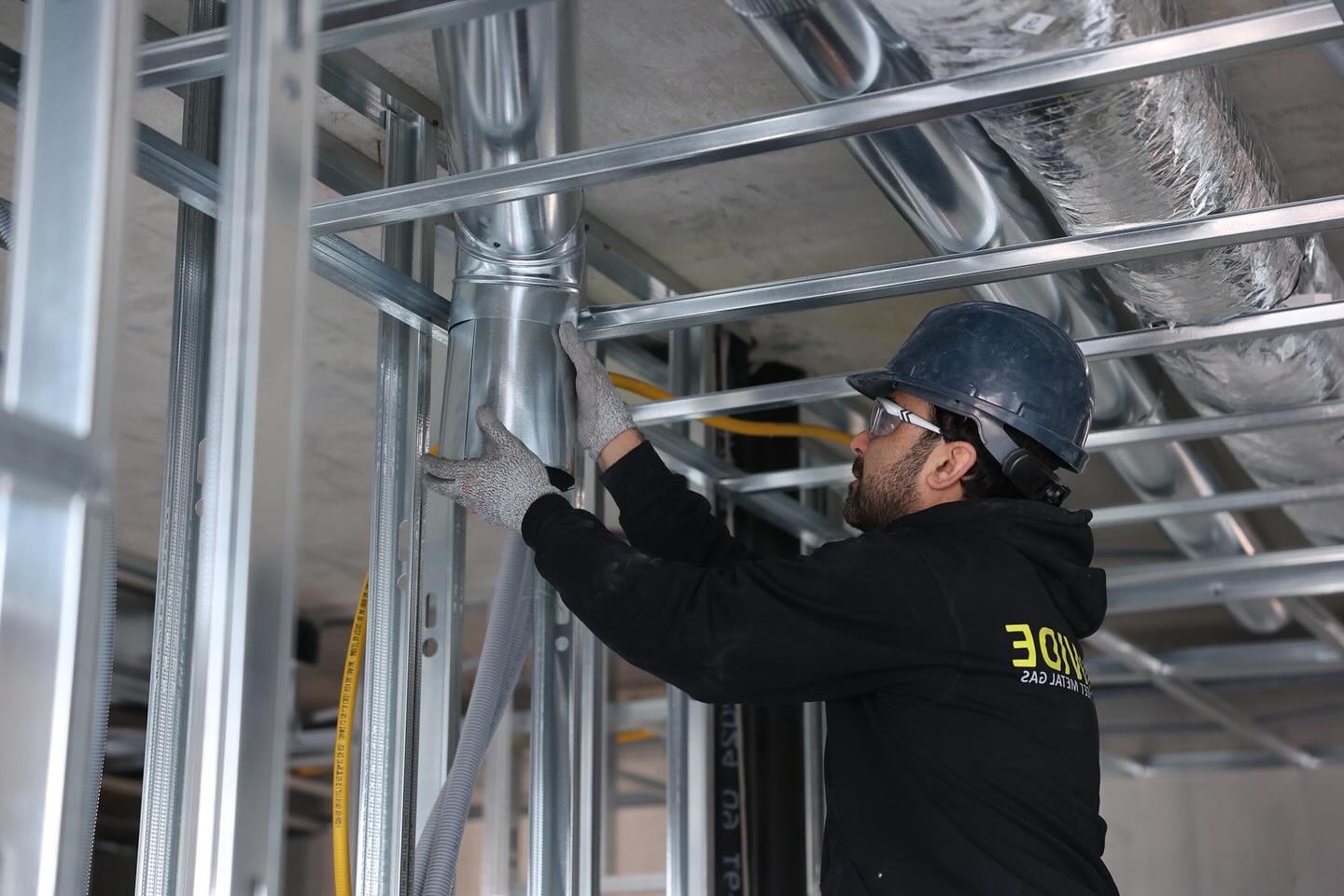 They say good things take time, we think they just take a lot of metal.

#gtaconstruction #multiwidemechanical #cooling #hvac #heating #nobu
