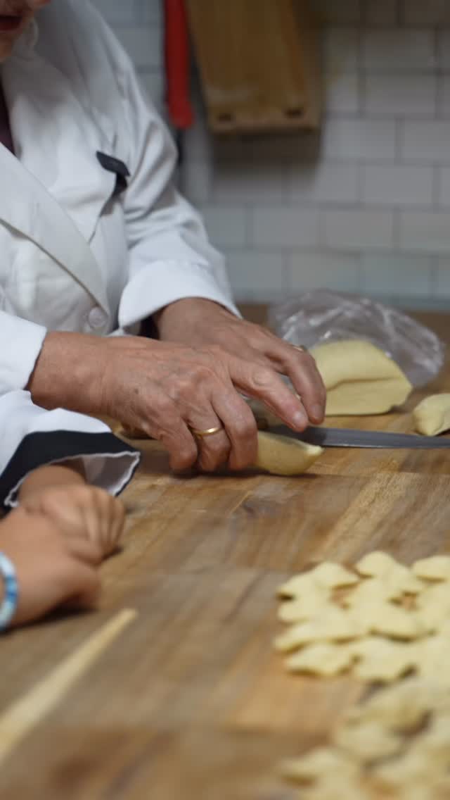 This is how traditions live on at Osteria Gente, through family, patience, and a love for good food. Watching Nonna teach her grandson how t