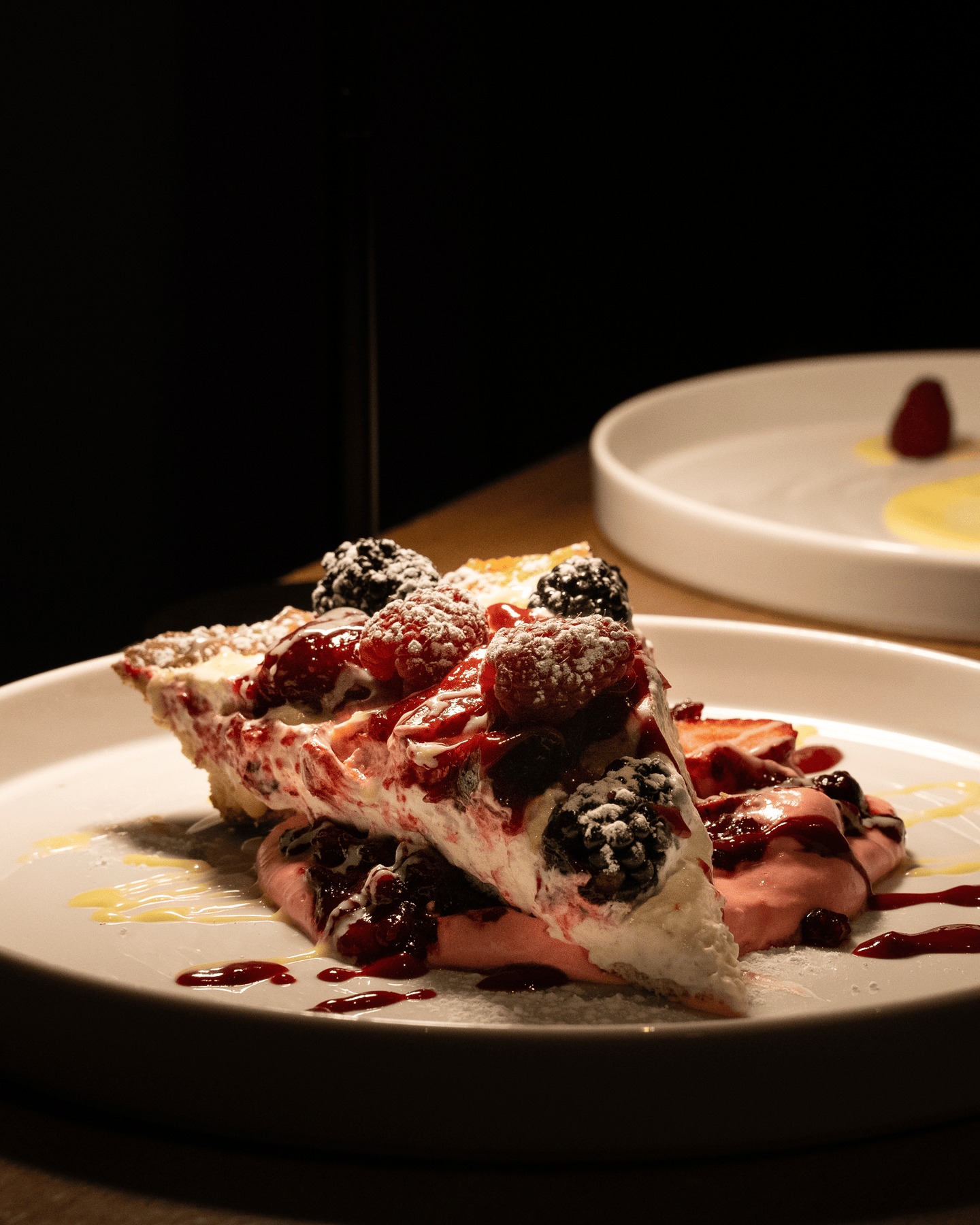 This Valentine’s dinner at Osteria Gente ends with dessert worth leaving room for. 

Our crostata starts with a delicate shortcrust base, ba