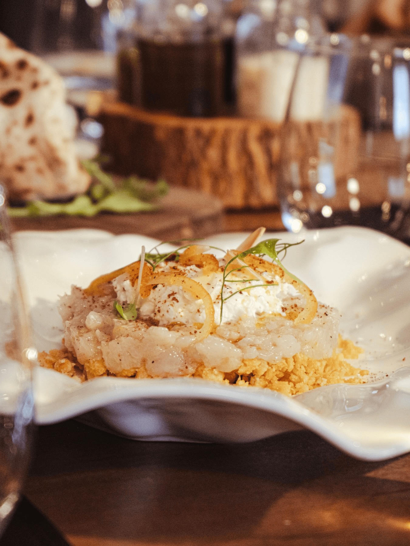 Delicate textures and plates designed to slow the evening down to savour each moment. Every detail is intentional, every bite balanced. Whet