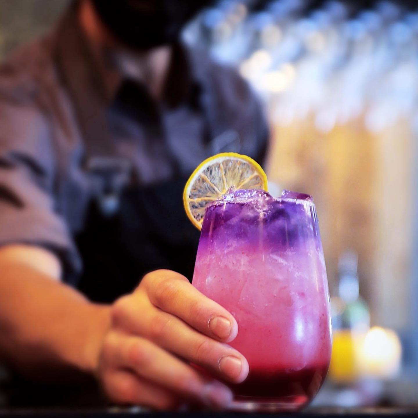 Cocktail photography · A pop of purple